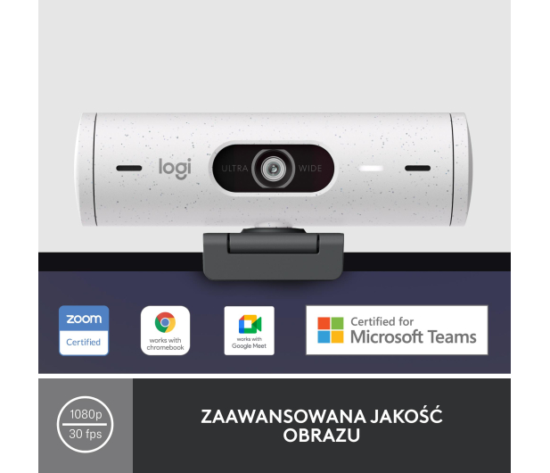 Logitech Brio 500 biały - 1080206 - zdjęcie 8